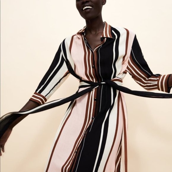 ZARA || RETRO STYLE SHIFT DRESS - Picture 1 of 10